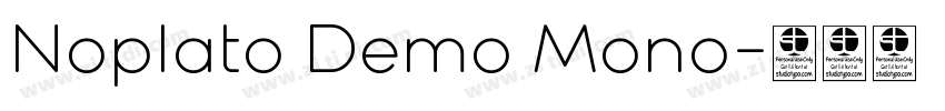 Noplato Demo Mono字体转换